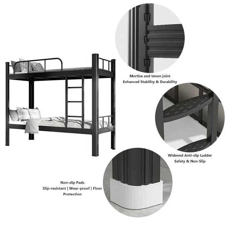 Close up of bunk bed frame build