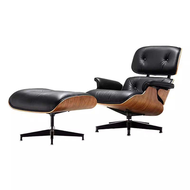 Luxury lounge chair with matching ottoman