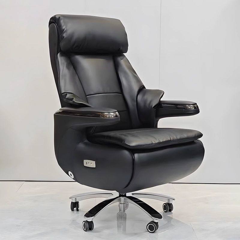 Luxury executive recliner chair with footrest