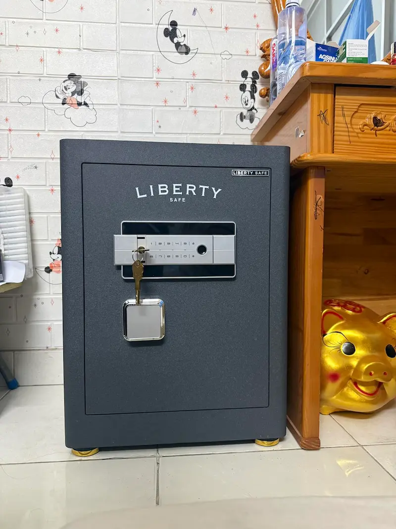 Family customer review image for Liberty Multifunctional Smart Safe